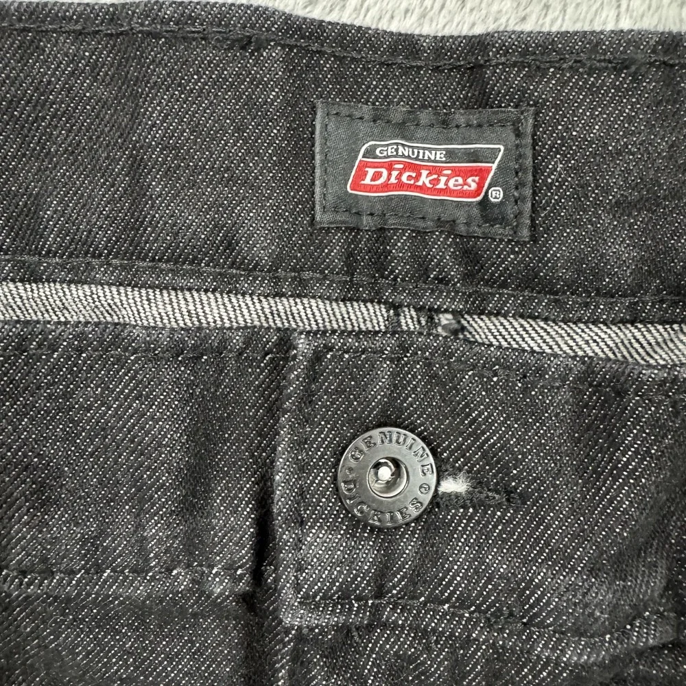 NWT Dickies Carpenter Long Shorts Men's 34 Charcoal Black Relaxed Wide Leg Denim